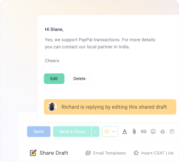 Auto-close emails with thank you