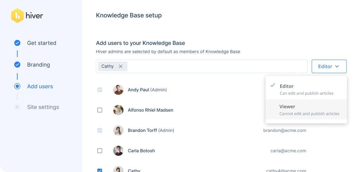 Selective access control