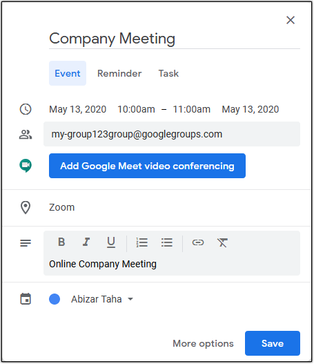 Hiver Google Groups FAQ: Google Calendar