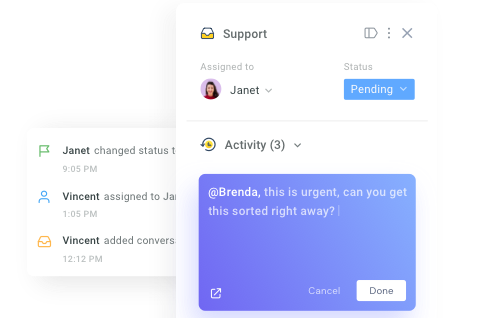 Hiver front manage inboxes image