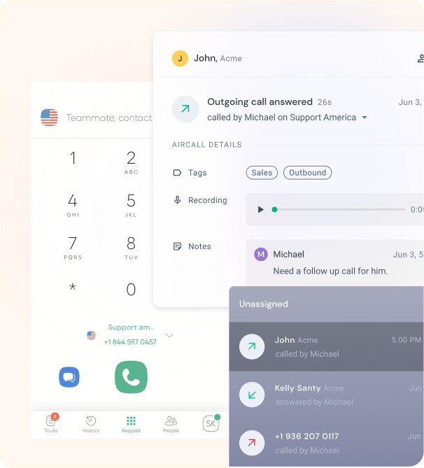 Make and receive phone calls